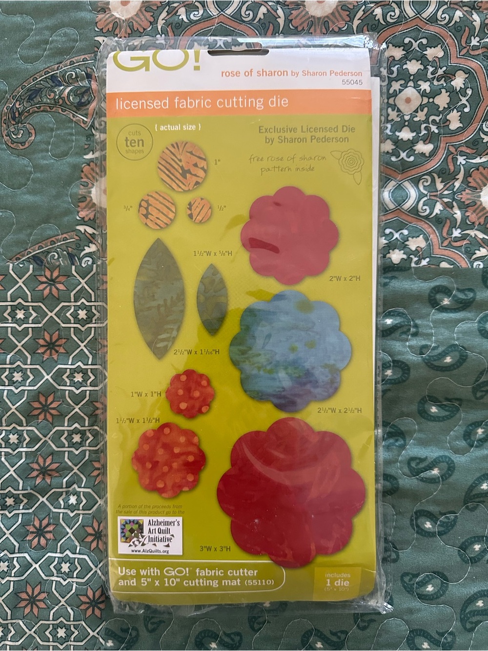 AccuQuilt GO! Rose of Sharon Fabric Cutting Die -
